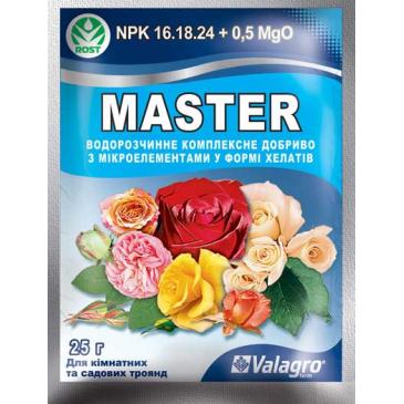 Удобрение минеральное Master NPK 16.18.24 0.5 MgO Для роз, 25 г фото 1